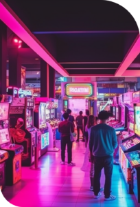 An arcade with games